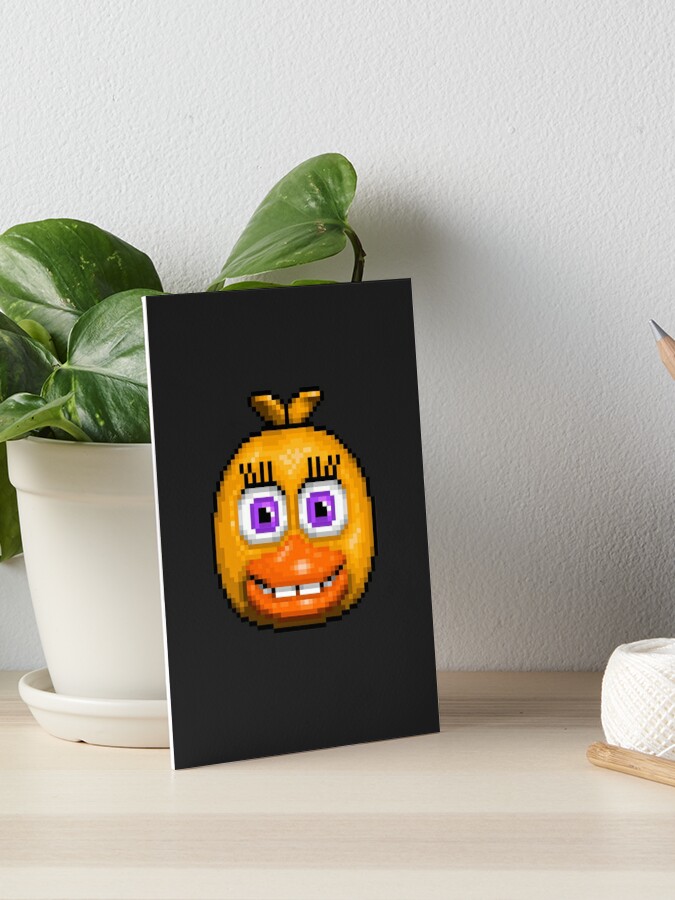 Adventure Withered Chica - FNAF World - Pixel Art Art Board Print for Sale  by GEEKsomniac