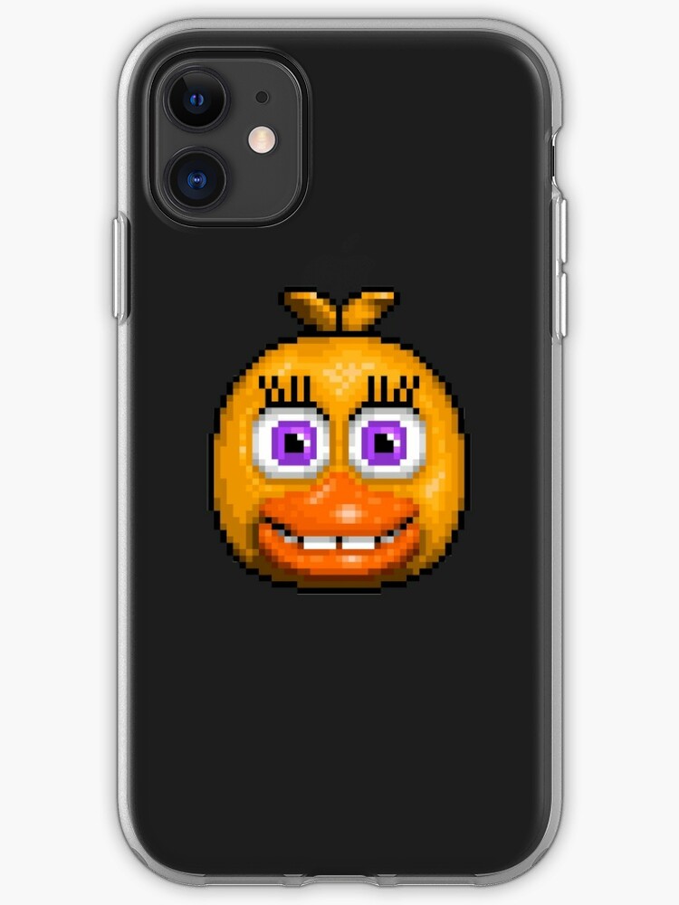 Adventure Chica Fnaf World Pixel Art Iphone Case Cover By Geeksomniac Redbubble - chica in a bag roblox