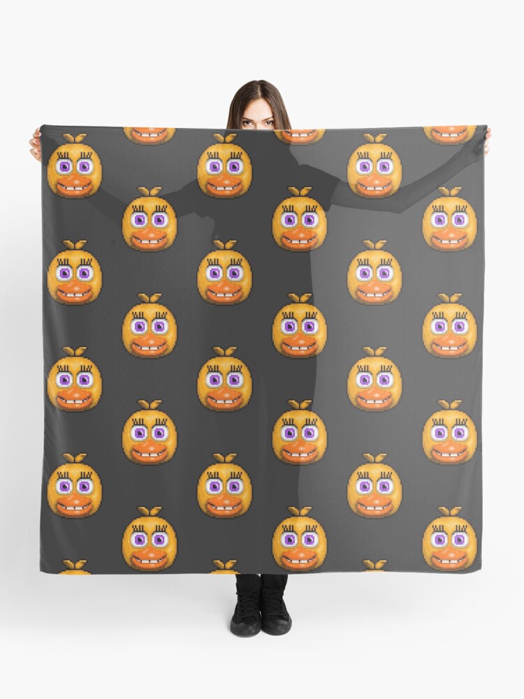 Adventure Chica Fnaf World Pixel Art Scarf - 