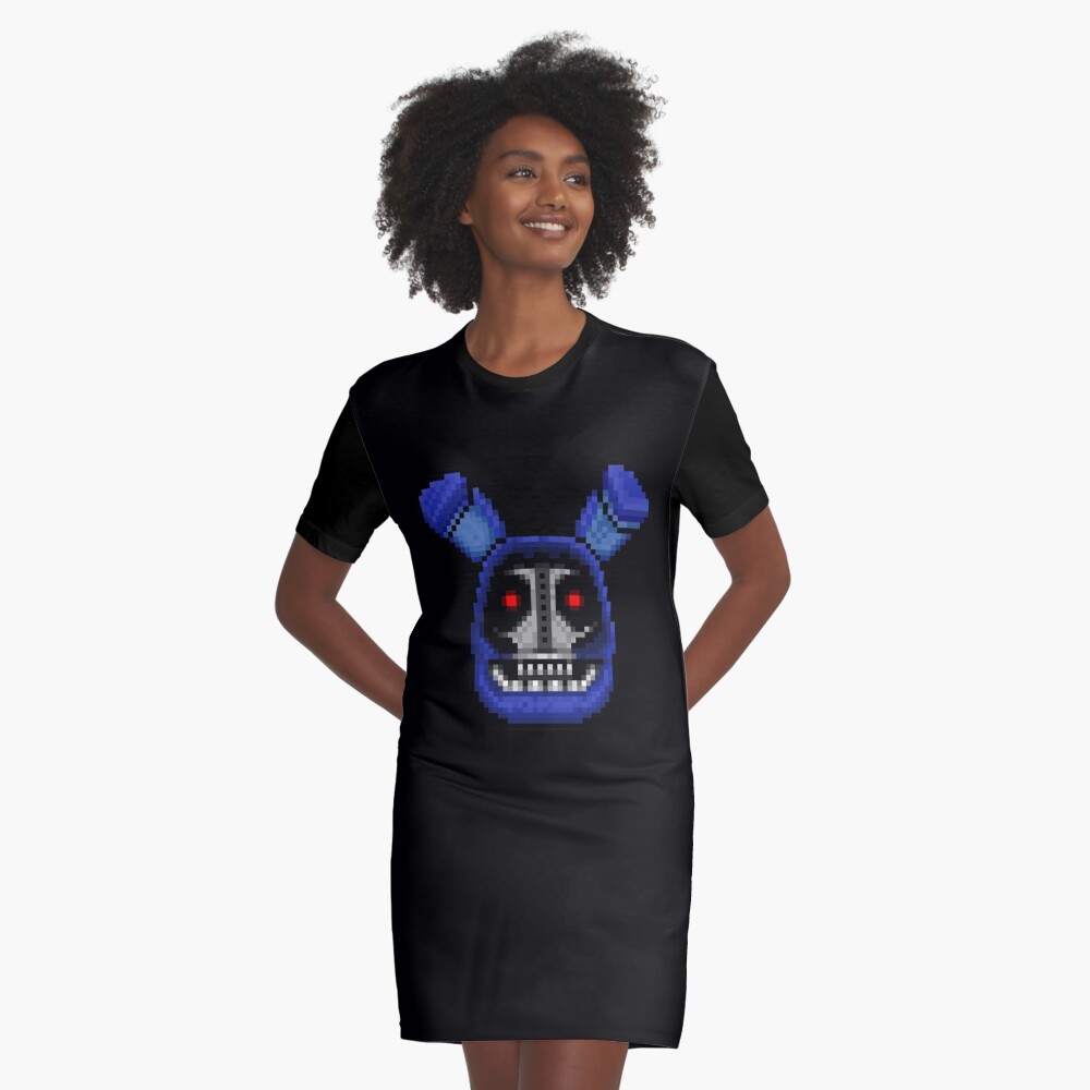 Adventure Withered Bonnie Fnaf World Pixel Art Graphic T Shirt Dress For Sale By 0894