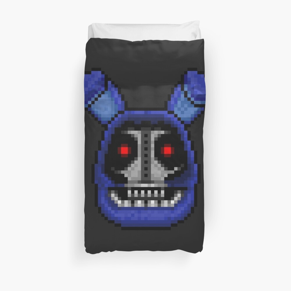 Adventure Withered Bonnie - FNAF World - Pixel Art Duvet Cover