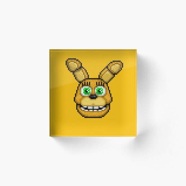 Adventure Spring Bonnie Fnaf World Pixel Art Acrylic Block For Sale By Geeksomniac Redbubble 5025