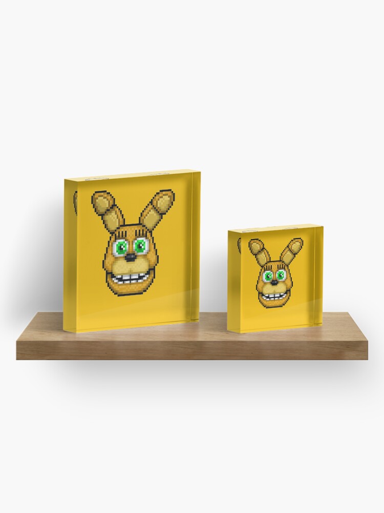 Adventure Spring Bonnie Fnaf World Pixel Art Acrylic Block For Sale By Geeksomniac Redbubble 9269