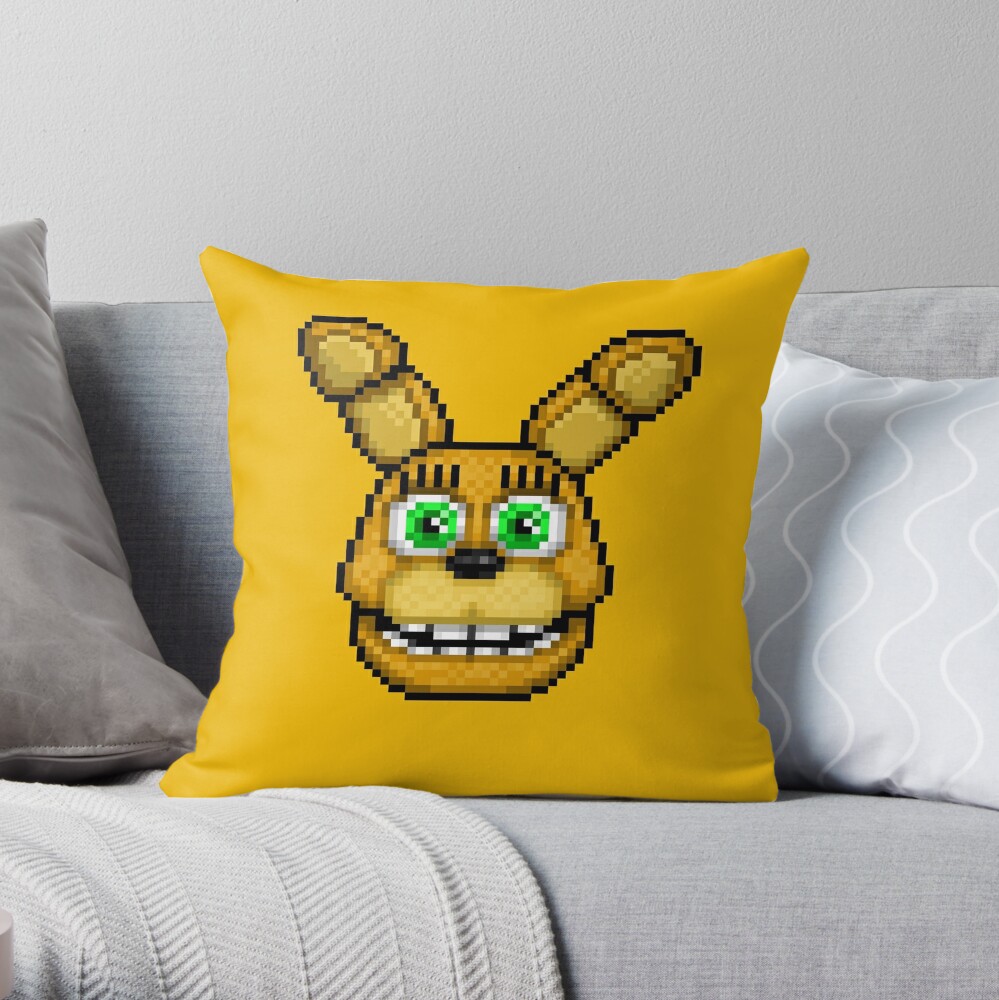 Adventure Spring Bonnie Fnaf World Pixel Art Throw Pillow By Geeksomniac Redbubble 8386