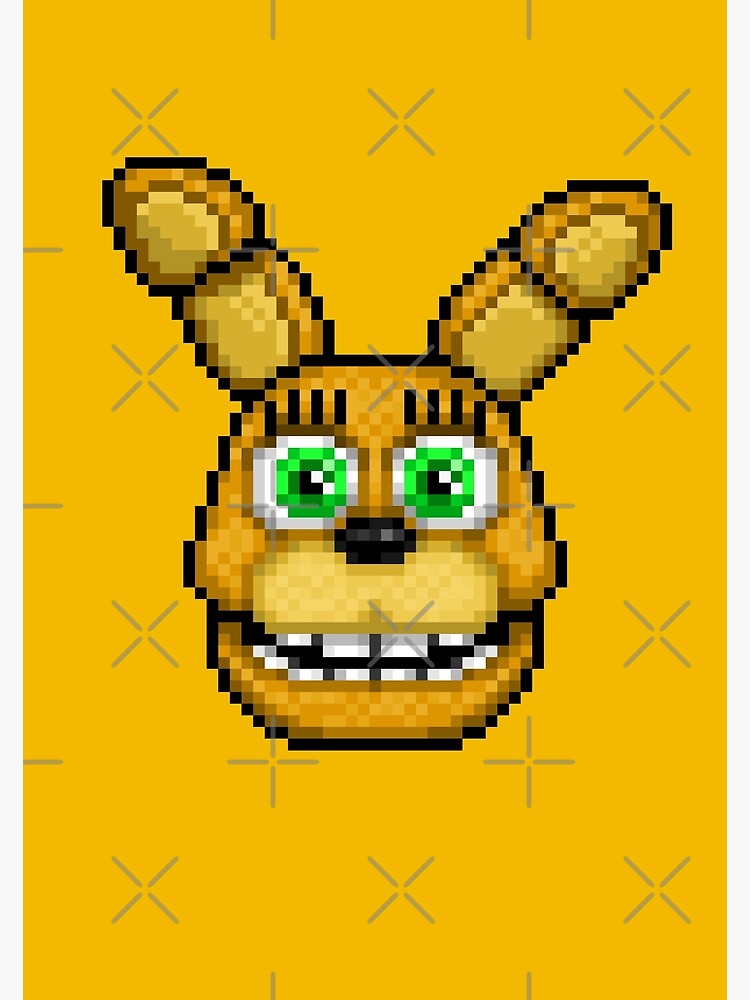 Lámina artística «Adventure Spring Bonnie FNAF World Pixel Art» de