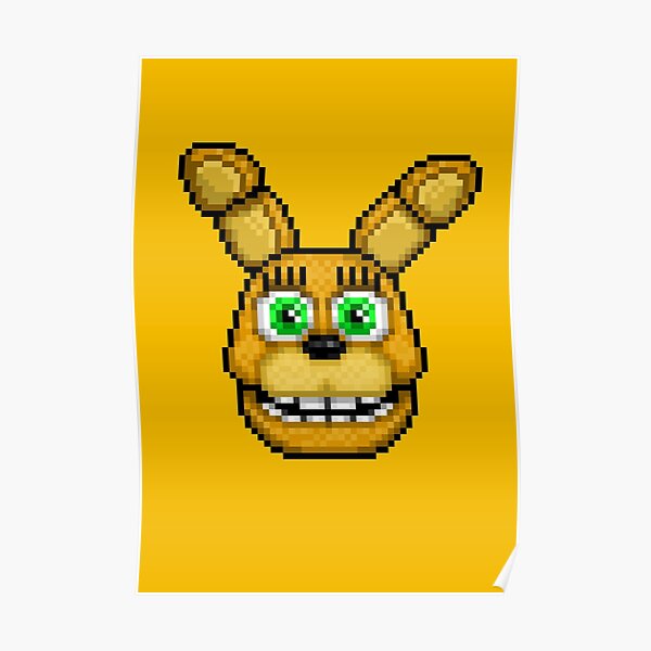 Adventure Spring Bonnie Fnaf World Pixel Art Poster For Sale By Geeksomniac Redbubble 5353