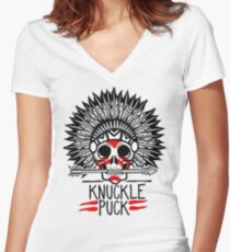 Knuckle Puck Women's Fitted V-Neck T-Shirt