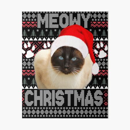 siamese cat christmas sweater