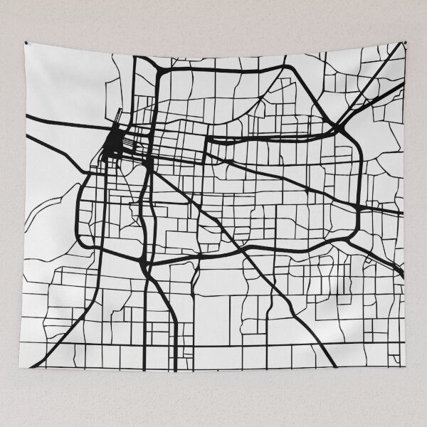 Item preview, MEMPHIS TENNESSEE BLACK CITY STREET MAP ART designed and sold by deificusArt.