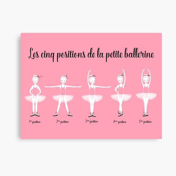Item preview, The 5 positions of the little ballerina designed and sold by OGraphinerie.