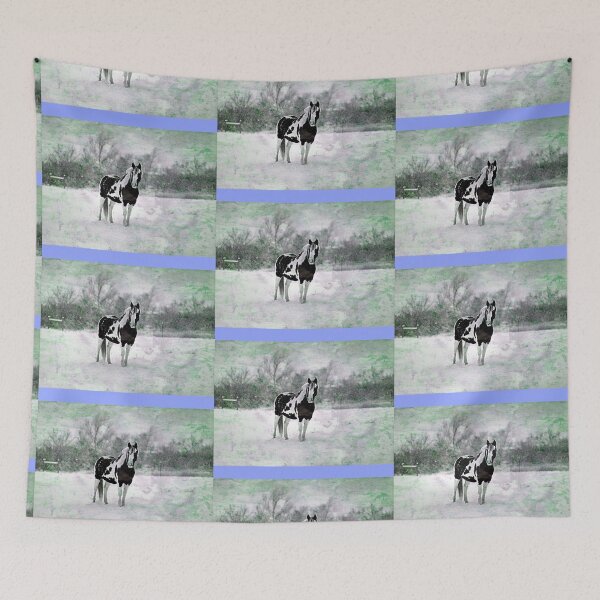 Item preview, Horse in winter snow designed and sold by Carrie_Anne_Designs.