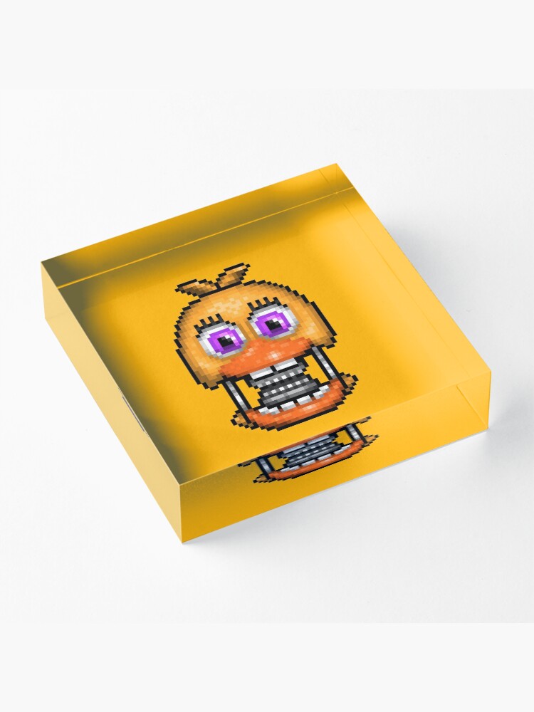 Adventure Withered Chica - FNAF World - Pixel Art Greeting Card