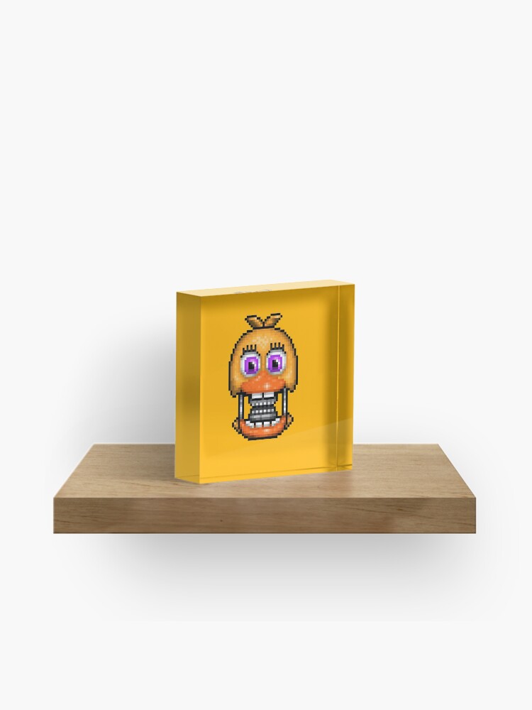 Adventure Withered Chica - FNAF World - Pixel Art Greeting Card