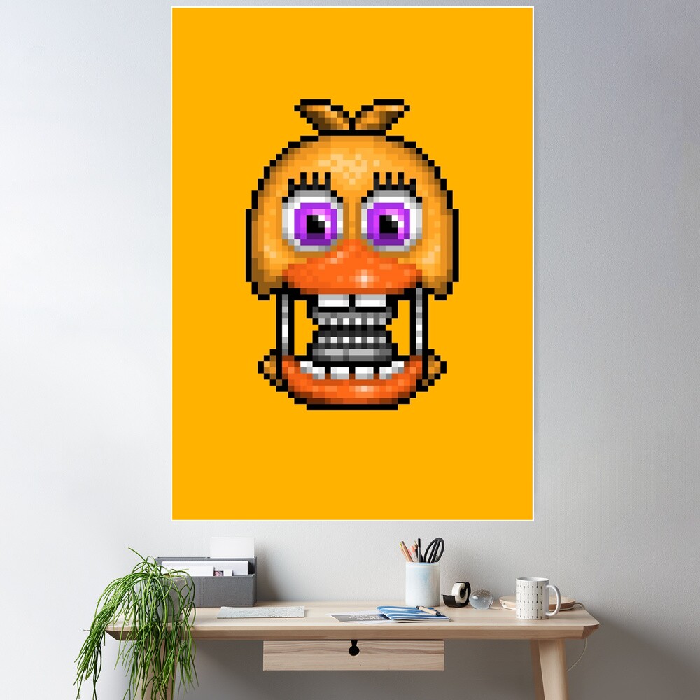 Adventure Withered Chica - FNAF World - Pixel Art