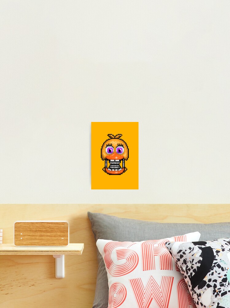 Adventure Withered Chica - FNAF World - Pixel Art Art Board Print for Sale  by GEEKsomniac