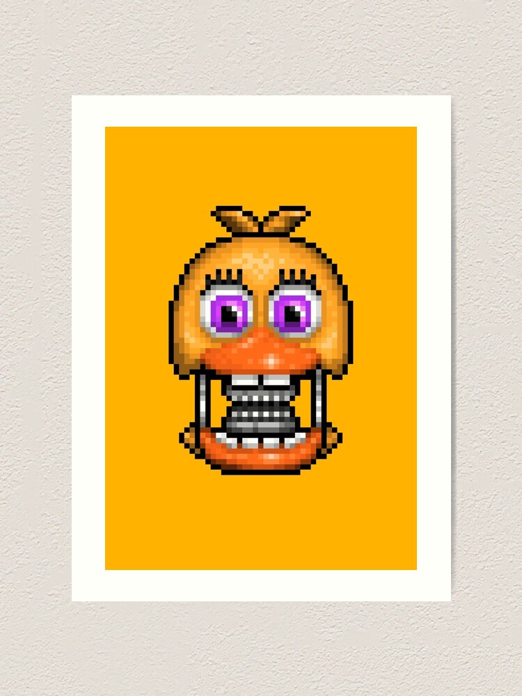 Adventure Withered Chica - FNAF World - Pixel Art Art Board Print for Sale  by GEEKsomniac