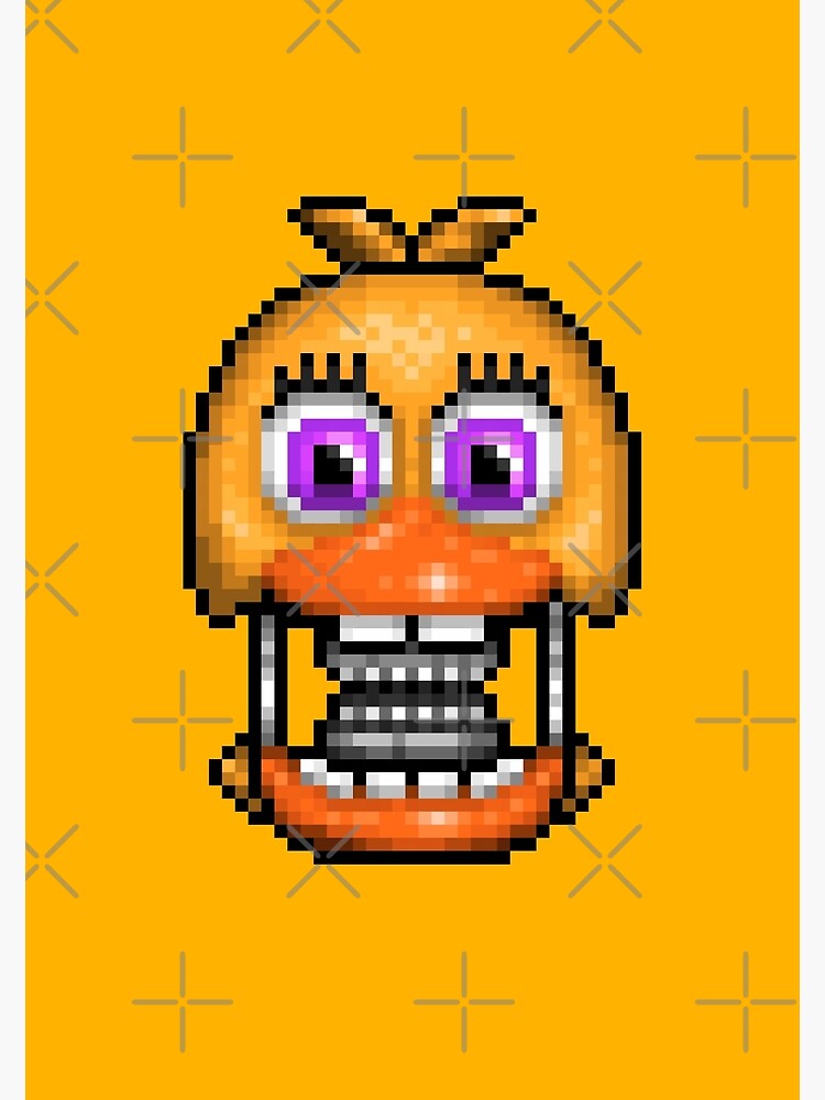 Fixed withered chica pixel art