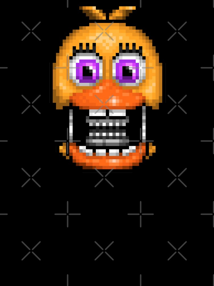 Withered chica plush pixel art