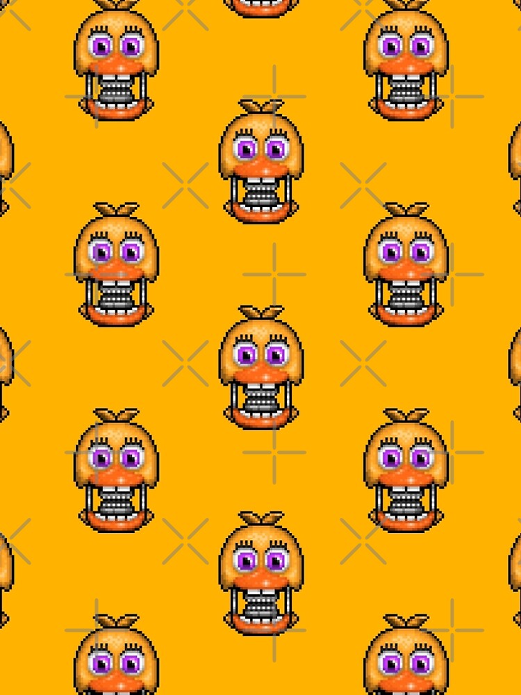 Adventure Withered Chica - FNAF World - Pixel Art Greeting Card