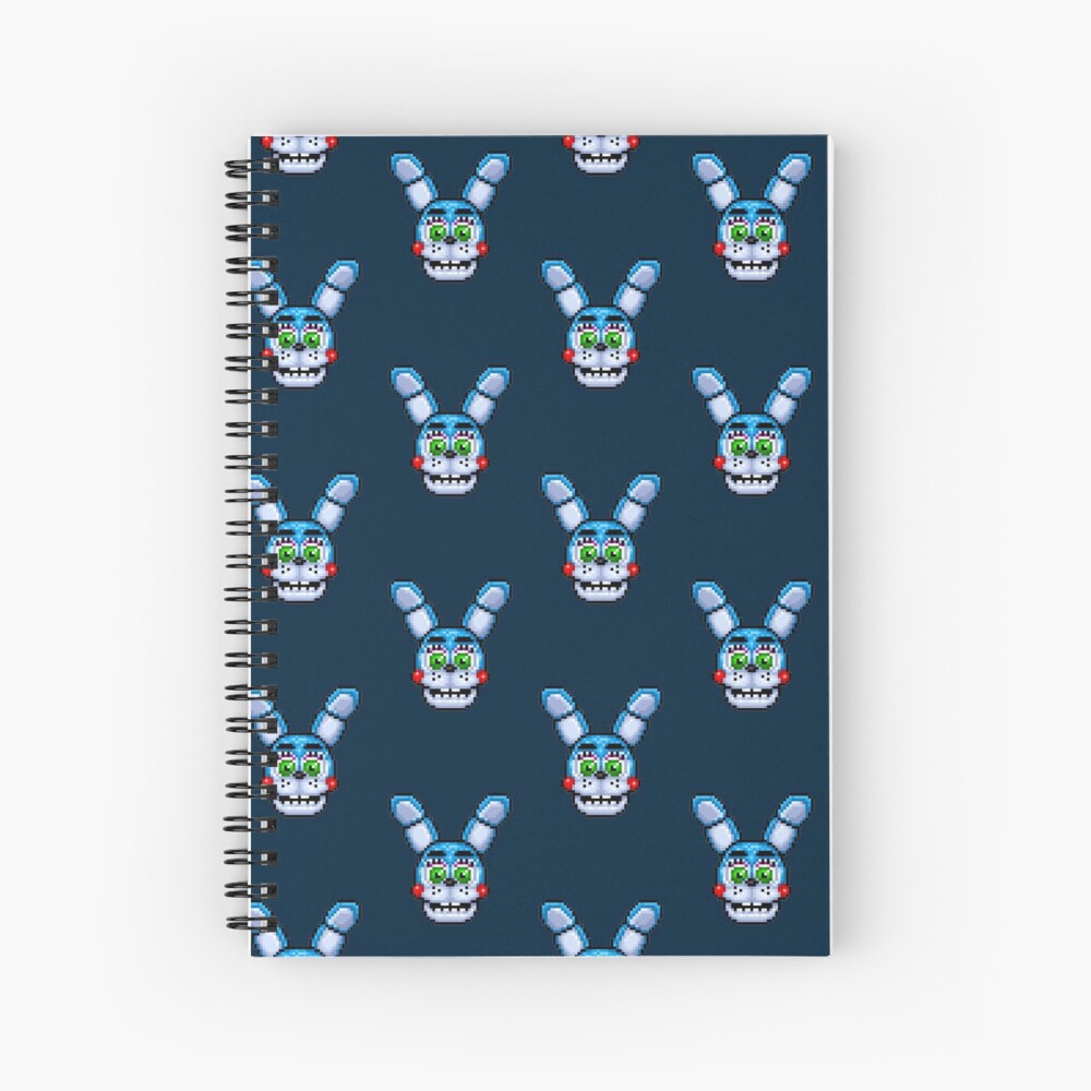 Adventure Toy Bonnie Fnaf World Pixel Art Spiral Notebook For Sale By Geeksomniac Redbubble 6589