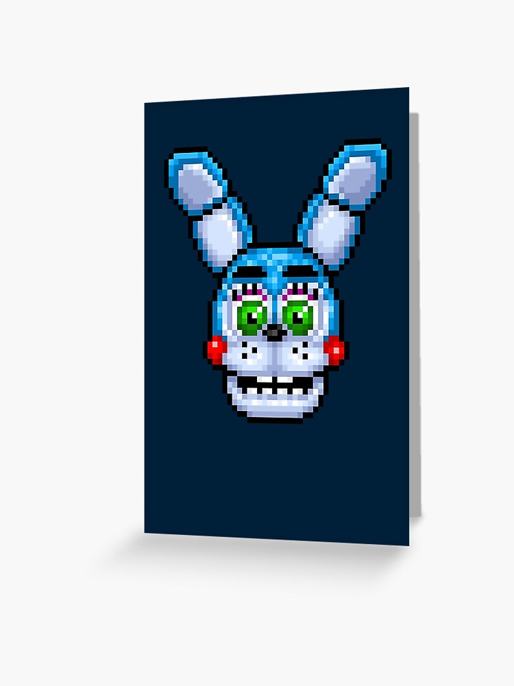 Adventure Withered Chica - FNAF World - Pixel Art Greeting Card