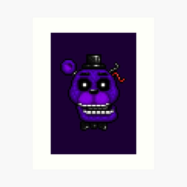 Shadow freddy plush withered pixel art