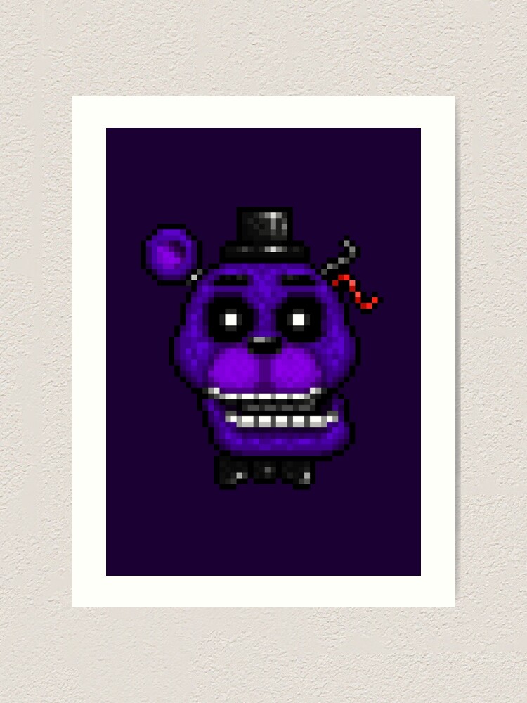 Adventure Nightmare Fredbear - FNAF World - Pixel Art Art Print for Sale  by GEEKsomniac