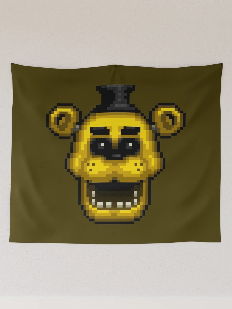 Fnaf 1 golden freddy pixel art