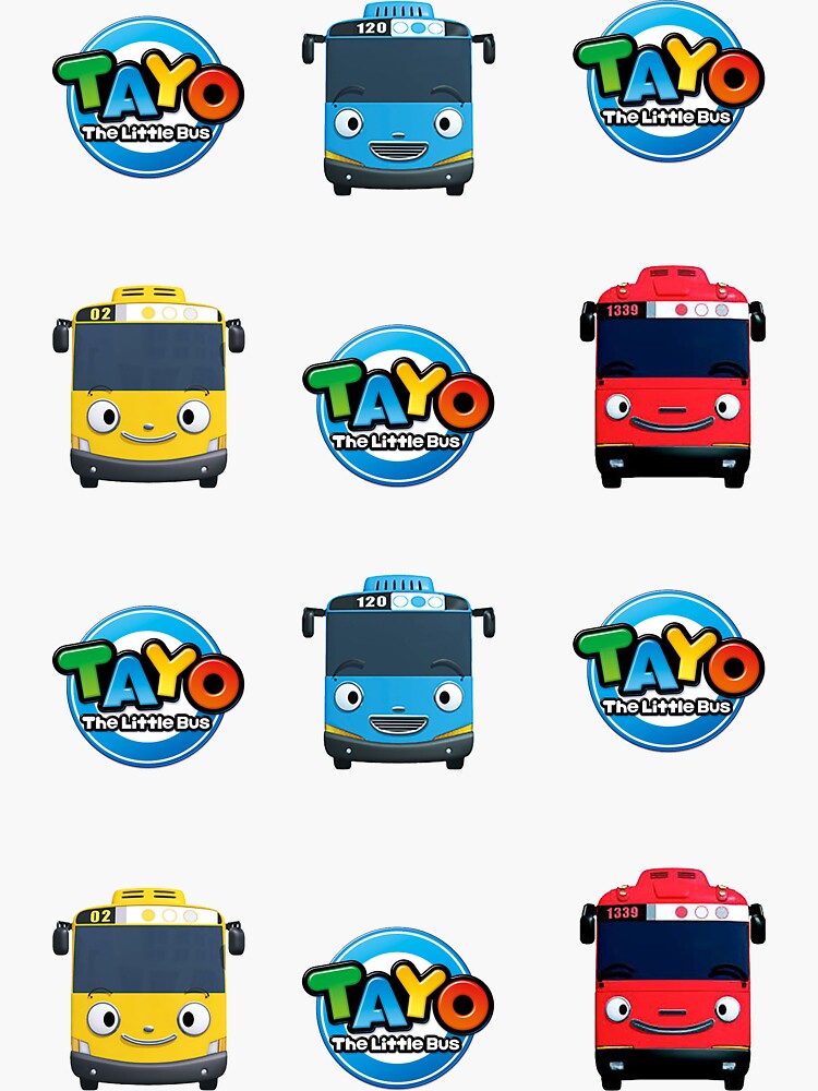  Tayo  the little  bus  Sticker by nooon Redbubble