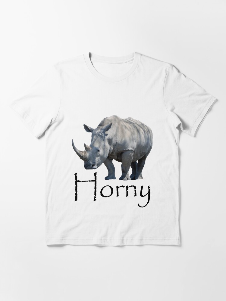 Alternate view of Horny Rhino Essential T-Shirt
