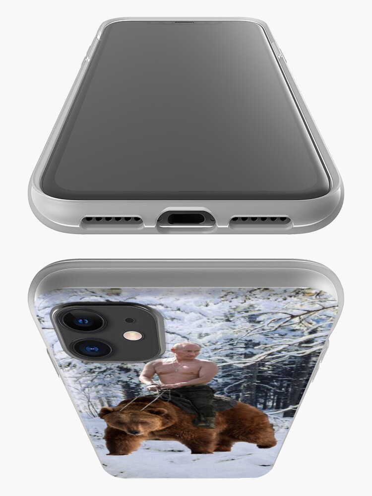 Vista alternativa de Funda y vinilo para iPhone Putin en un oso