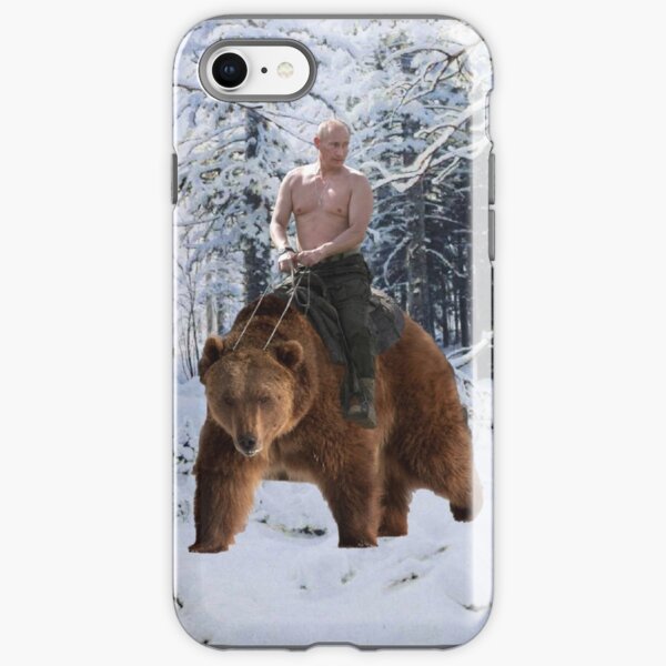 Putin on a bear iPhone Tough Case