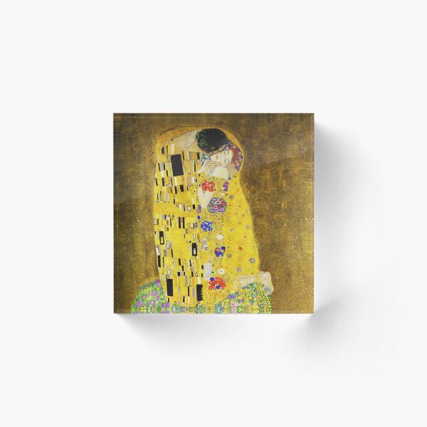 Klimt The Kiss Acrylic Block