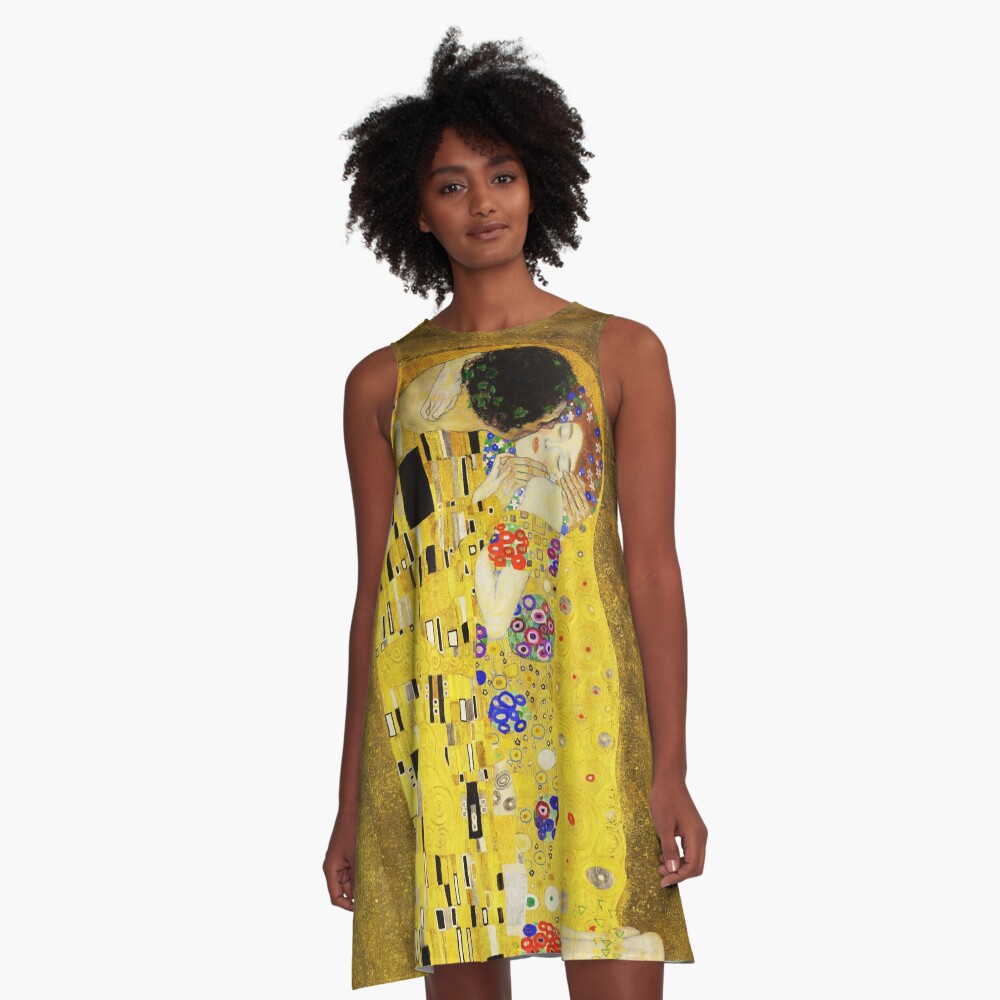 Klimt The Kiss A-Line Dress