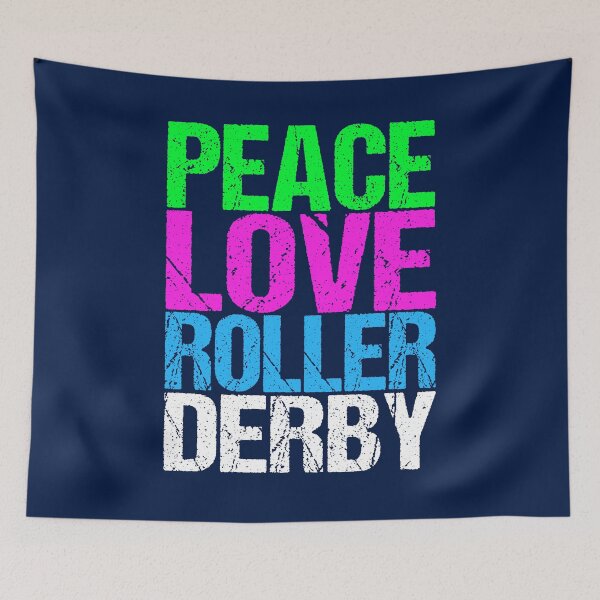 Item preview, Peace Love Roller Derby designed and sold by Epic Love Designs.