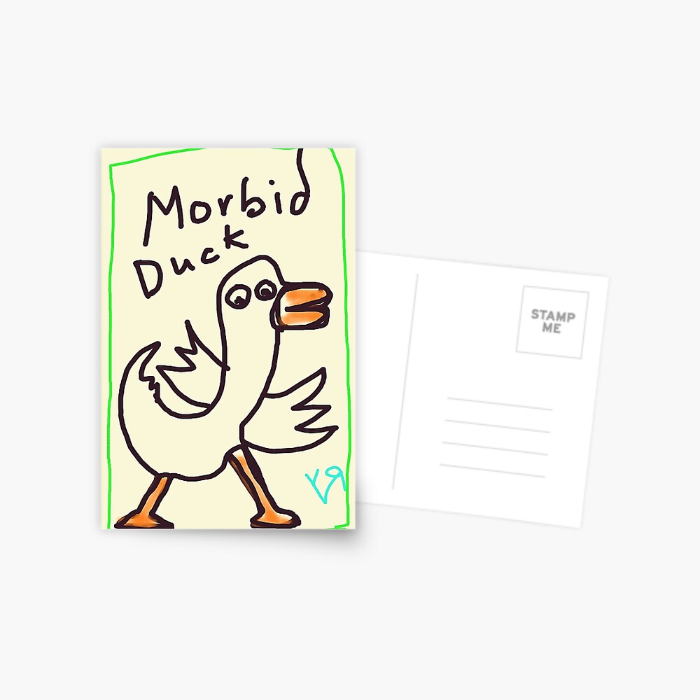"Morbid Duck" by Richard F. Yates Postcard