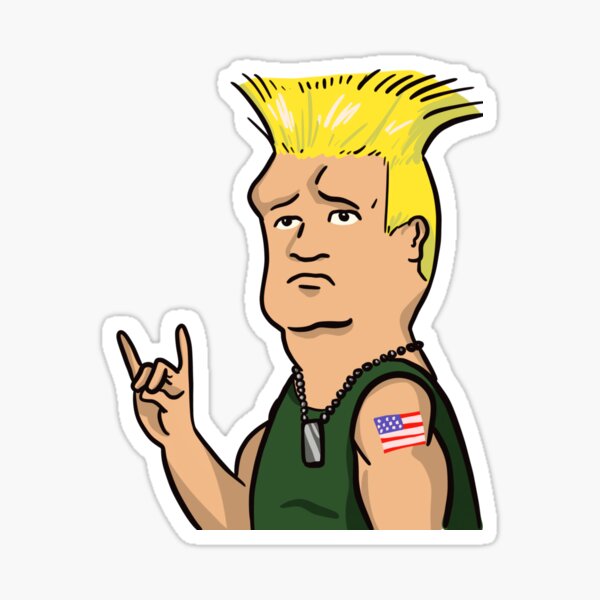 Guile  Street Fighters Sticker for Sale by 0therworldly4rt