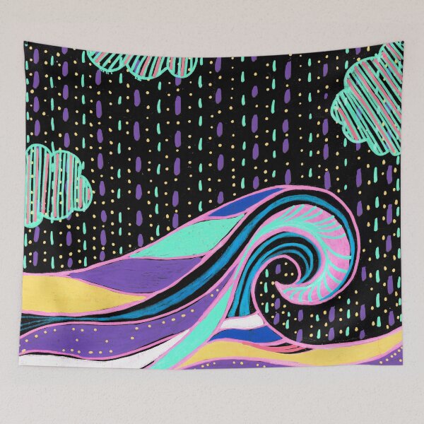 Item preview, Neon Wave designed and sold by Carolina  Coto Art.