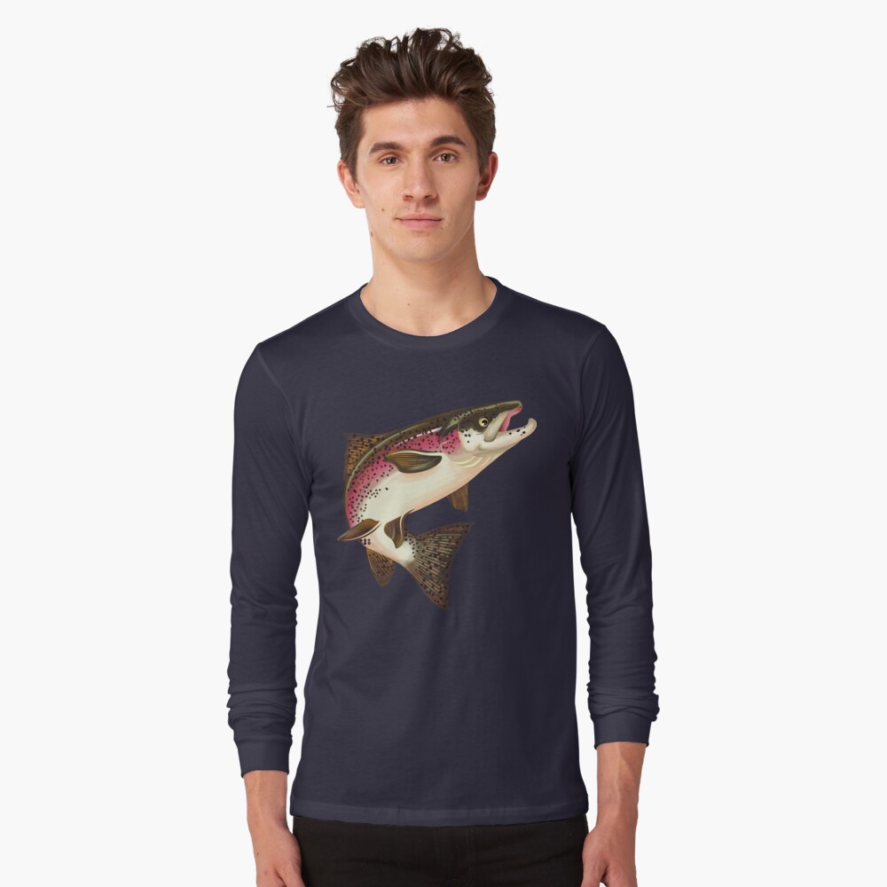 Salmon Fishing T-shirt Design Graphic by doni.pacoceng · Creative
