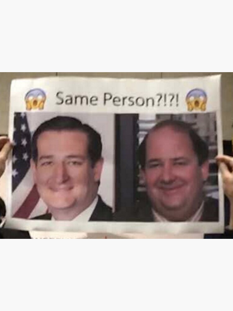 Ted Cruz Is Kevin From The Office "the office sticker - ted cruz/kevin" Sticker for Sale by englandz16