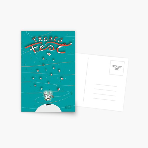 Taube - Frohes Fest Postkarte