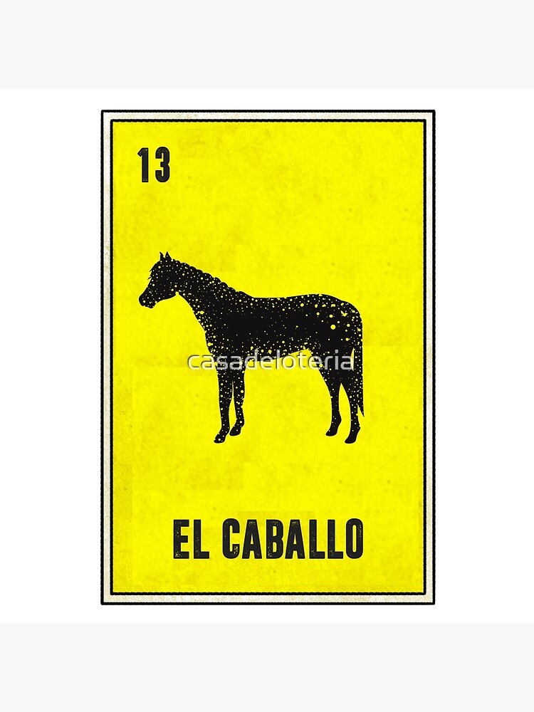 El Caballo Mexican Loteria Card Horse Equestrian | Tote Bag