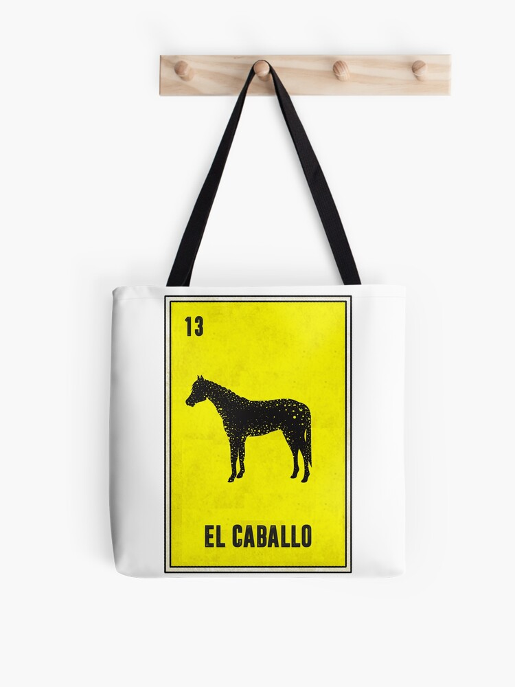 El Caballo Mexican Loteria Card Horse Equestrian | Tote Bag