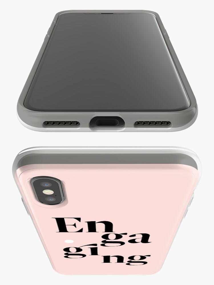 Alternate view of be engaging iPhone Case
