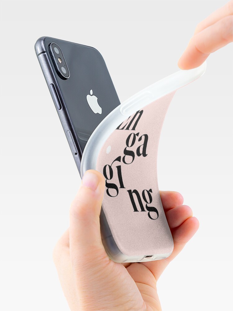 Alternate view of be engaging iPhone Case