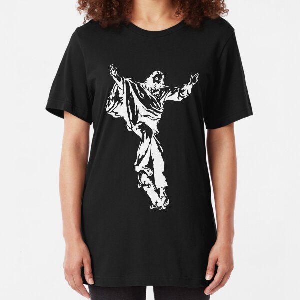 Jesus The Skateboarder Slim Fit T-Shirt