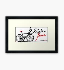 ride fixie Framed Print