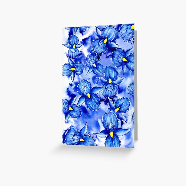 Iris Greeting Card