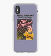 Pink Flamingos Distressed iPhone Case