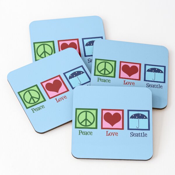 Item preview, Peace Love Seattle designed and sold by Epic Love Designs.